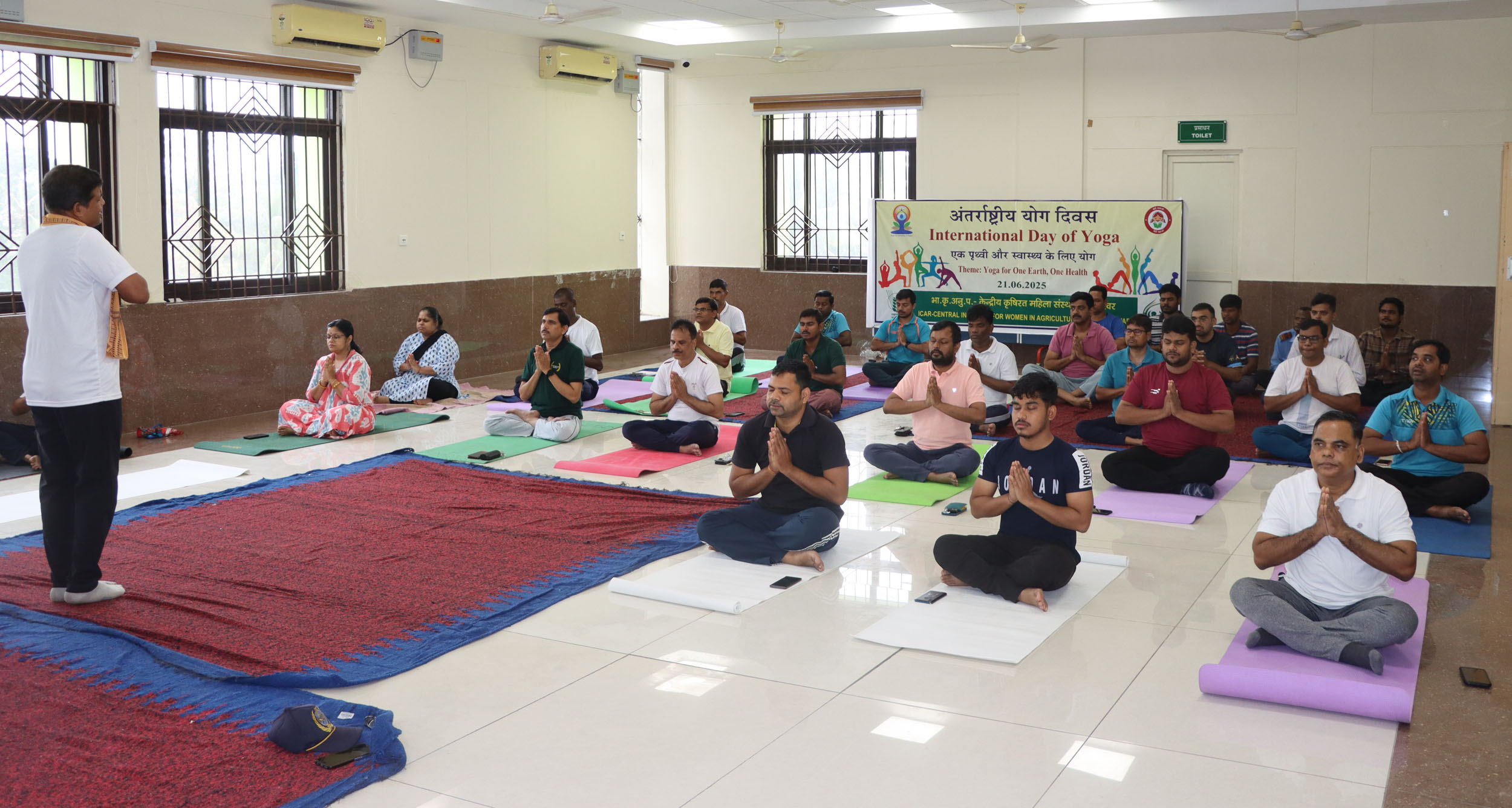 Image of International Day of Yoga Celebration at ICAR-CIWA